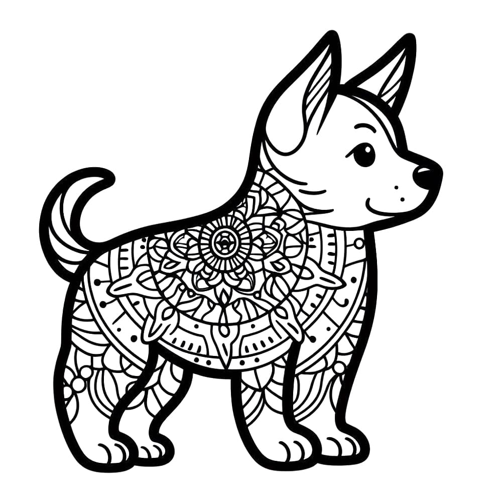 Mandalas Chien 35